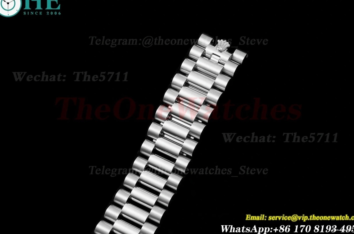 GSF 40mm DayDate A3255 Version) SS (Tungsten 228349 Heavy SS Pres Ice Blue Dia 0128